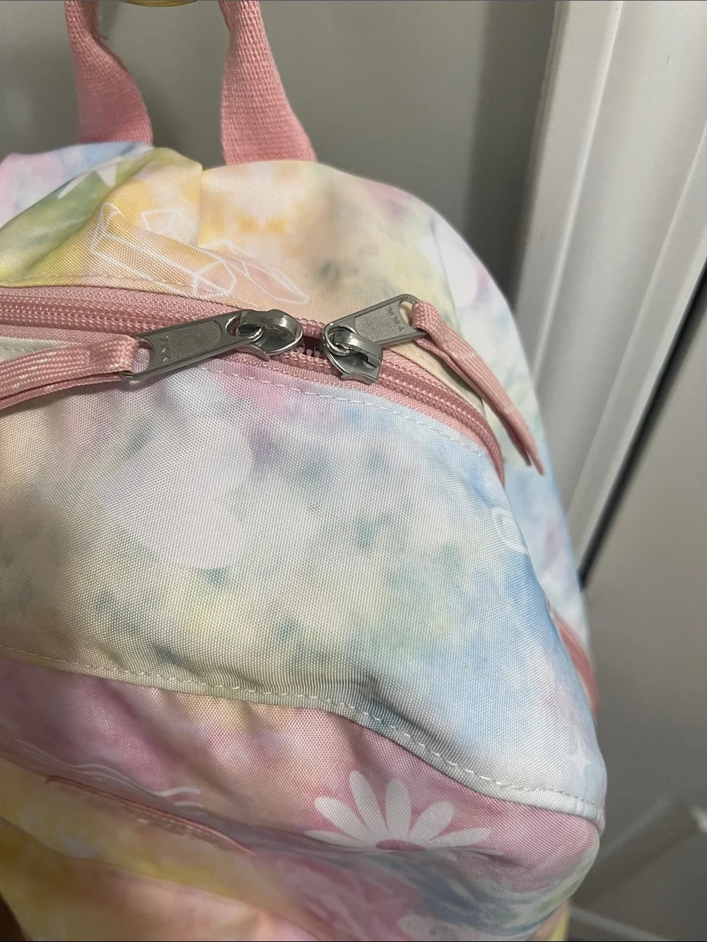 Pura Vida Pastel Tie-Dye Backpack with Numerous Accents
